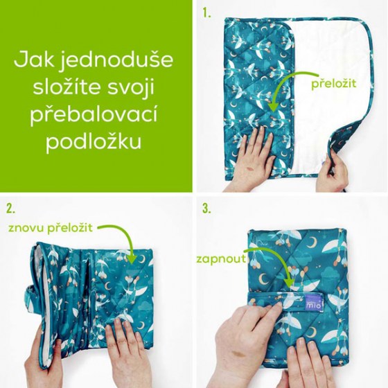 Skládací přebalovací podložka Butterfly Bloom