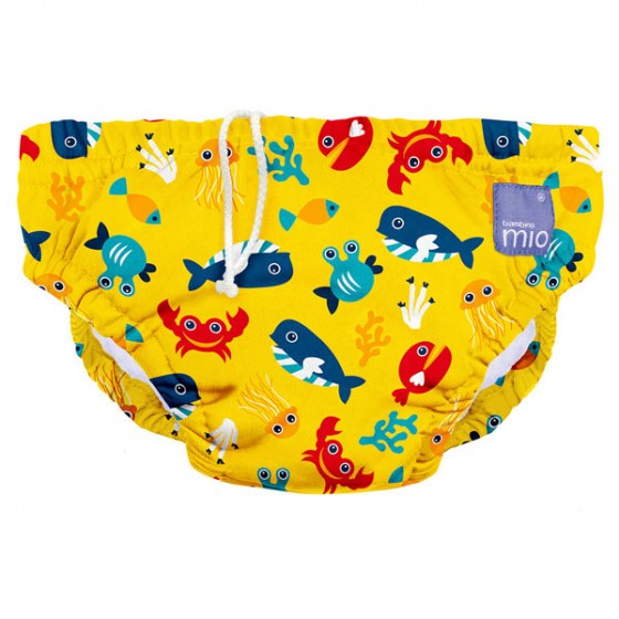 Kojenecké plavky Bambino Mio Deep sea yellow